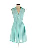 H&M 100% Polyester Blue Casual Dress Size 2 - photo 1