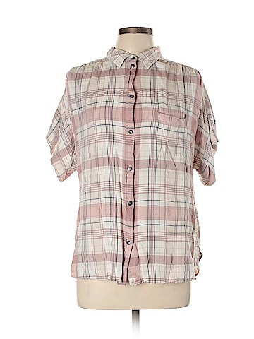 American Eagle Outfitters Short Sleeve Button-Down Shirt (view 1)