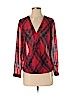 Ann Taylor LOFT Outlet 100% Polyester Red Long Sleeve Blouse Size M (petite) - photo 1