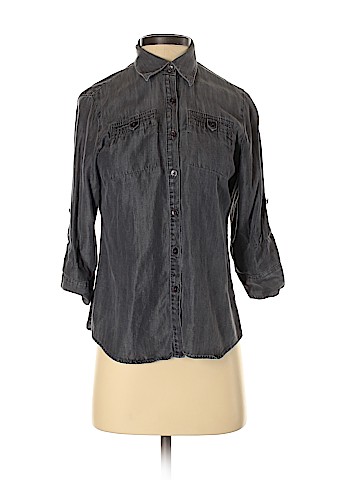 Foxcroft 3/4 Sleeve Button-Down Shirt (view 1)
