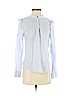 H&M 100% Cotton Blue Long Sleeve Button-Down Shirt Size 6 - photo 1