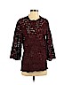 Zara Burgundy 3/4 Sleeve Top Size S - photo 1