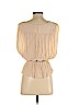 HD in Paris Tan Sleeveless Blouse Size 2 - photo 2