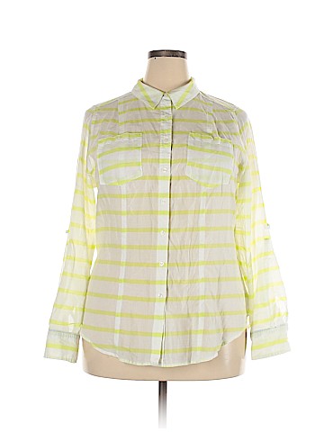 Lane Bryant Long Sleeve Button-Down Shirt (view 1)