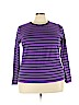 Chaps Purple Long Sleeve T-Shirt Size 3X - photo 1