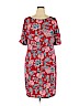 Karen Scott 100% Cotton Red Casual Dress Size 1X - photo 1