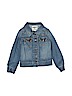 OshKosh B'gosh 100% Cotton Solid Blue Denim Jacket Size 5 - photo 1