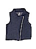 Knit Works Solid Blue Vest Size 8 - photo 1