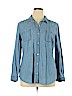 Old Navy 100% Cotton Blue Long Sleeve Button-Down Shirt Size XL - photo 1