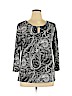 New York & Company Black 3/4 Sleeve Top Size XL - photo 1