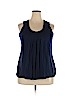 L.A. Blues 100% Cotton Blue Sleeveless Top Size 18 - 20 - photo 1