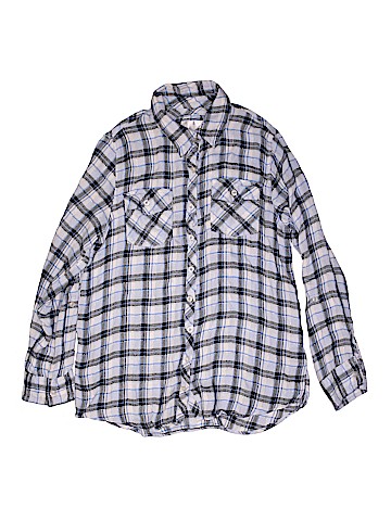 Justice Long Sleeve Button-Down Shirt (view 1)