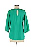 Lily White 100% Polyester Teal 3/4 Sleeve Blouse Size M - photo 2