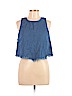 Derek Heart 100% Cotton Blue Sleeveless Blouse Size L - photo 1