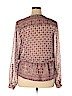 Maurices 100% Polyester Burgundy Long Sleeve Blouse Size XL - photo 2