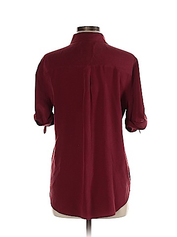 Equipment Short Sleeve Silk Top (view 2)