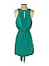 Nicole Miller Artelier 100% Silk Teal Cocktail Dress Size 0 - photo 2