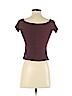 Intermix 100% Rayon Burgundy Short Sleeve Top Size S - photo 2