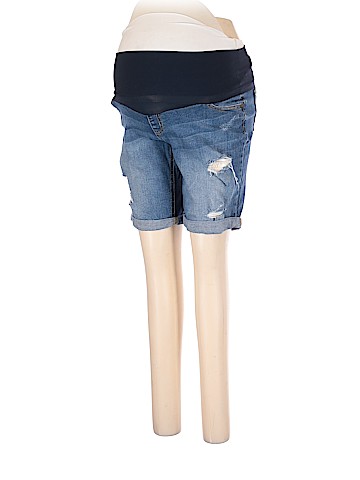 Indigo Blue Denim Shorts (view 1)