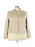Villager 100% Ramie Tan Blazer Size 22 - photo 1