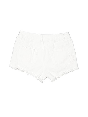 Ecru Denim Shorts (view 2)