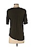 H&M 100% Viscose Green Short Sleeve Top Size M - photo 2