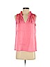 Ann Taylor LOFT 100% Polyester Pink Sleeveless Blouse Size S - photo 1