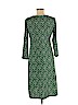 Ann Taylor LOFT 100% Polyester Green Casual Dress Size 6 - photo 2