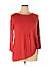 Meri Skye Orange 3/4 Sleeve T-Shirt Size 1X - photo 1