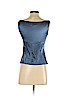 Tahari by ASL 100% Silk Blue Sleeveless Silk Top Size 2 (petite) - photo 2