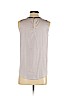 Ann Taylor 100% Polyester White Sleeveless Blouse Size S (petite) - photo 2