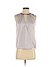 Ann Taylor 100% Polyester White Sleeveless Blouse Size S (petite) - photo 1