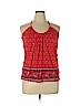 Old Navy 100% Rayon Red Sleeveless Blouse Size XL - photo 1