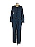 Ann Taylor LOFT 100% Cotton Blue Jumpsuit Size M (petite) - photo 1