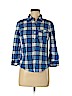 Hollister 100% Cotton Blue Long Sleeve Button-Down Shirt Size M - photo 1