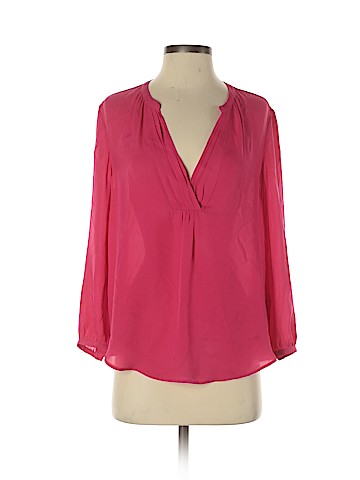 Joie Long Sleeve Silk Top (view 1)