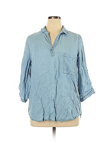 Skies Are Blue Long Sleeve Top (view 1)