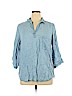 Skies Are Blue 100% Lyocell Blue Long Sleeve Top Size XL - photo 1