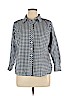 Talbots 100% Cotton Blue Long Sleeve Button-Down Shirt Size 1X (petite) - photo 1