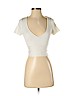 Zara Ivory Short Sleeve Top Size S - photo 1