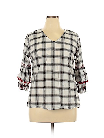 NY Collection 3/4 Sleeve Blouse (view 1)