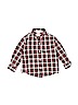 Janie and Jack 100% Cotton Red Long Sleeve Button-Down Shirt Size 18-24 mo - photo 1