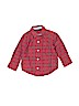 Baby Gap 100% Cotton Plaid Red Long Sleeve Button-Down Shirt Size 18-24 mo - photo 1