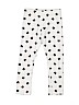Old Navy 100% Cotton Print White Leggings Size 4T - photo 1