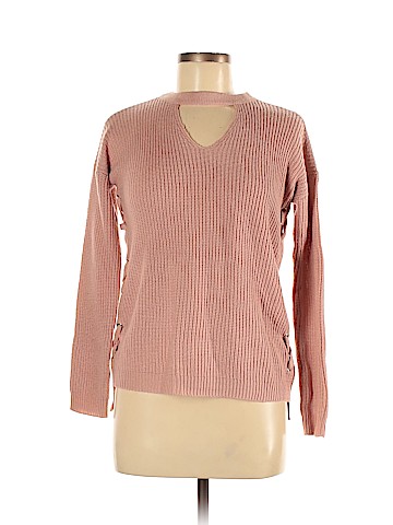 Pink Rose Pullover Sweater (view 1)