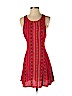 Kendall & Kylie 100% Rayon Red Casual Dress Size S - photo 1