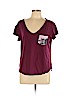 American Eagle Outfitters 100% Cotton Burgundy Short Sleeve T-Shirt Size L - photo 1