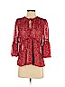 Lucky Brand Red 3/4 Sleeve Blouse Size S - photo 1