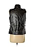 St. John 100% Leather Black Vest Size 8 - photo 2
