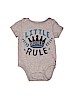 Baby Gap 100% Cotton Graphic Gray Short Sleeve Onesie Size 12-18 mo - photo 1